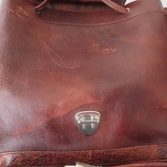 unbranded leather backpack bag - Picture 7 of 12